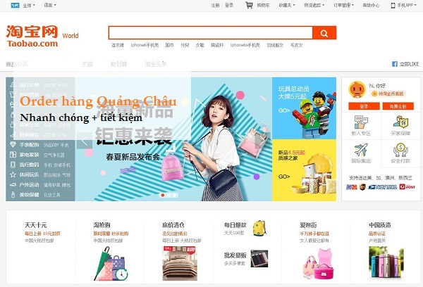 Order hàng Quảng Châu tại Hà Nội